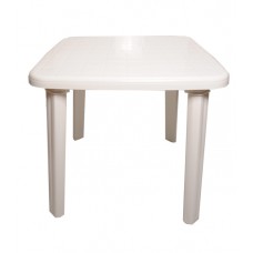 Πλαστικό Τραπέζι Τετράγωνο OEM 0122 80x80x71εκ - Λευκό