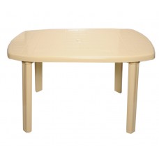 Πλαστικό Τραπέζι Ορθογώνιο OEM 0126 125x80x71εκ - Μπεζ