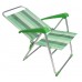 Καρέκλα Παραλίας Αλουμινίου Με Πράσινη Ρίγα 60x60x95υψ EPAM 03.CH-104-G