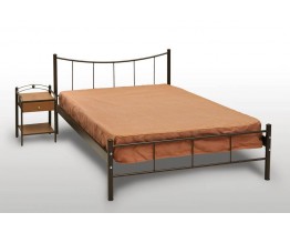 Κρεβάτι Ημίδιπλο Με Τάβλες και Με Στρώμα 'Χαμόγελο' 110x190εκ  