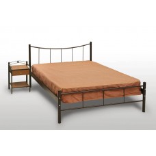 Κρεβάτι Υπέρδιπλο Με Τάβλες και Με Στρώμα 'Χαμόγελο' 160x200εκ  
