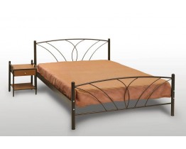 Κρεβάτι Ημίδιπλο Με Τάβλες και Με Στρώμα 'Τήνος' 110x190εκ  