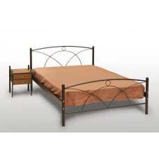 Κρεβάτι Μονό Με Τάβλες και Με Στρώμα 'Νάξος' 90x190εκ  