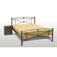 Κρεβάτι Διπλό Με Τάβλες και Με Στρώμα 'Μαργαρίτα' 150x200εκ  