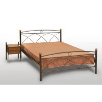 Κρεβάτι Μεταλλικό Κως Υπέρδιπλο Για Στρώμα 160x200εκ