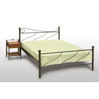 Κρεβάτι Μεταλλικό Πάρος Ημίδιπλο Για Στρώμα 110x190εκ