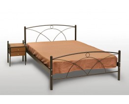 Κρεβάτι Διπλό Με Τάβλες και Με Στρώμα 'Νάξος' 140x190εκ  