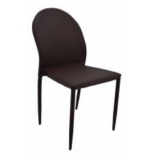 Καρέκλα Δερματίνη Σε Σκούρο Καφέ Χρώμα OEM 767298 44x49x86υψ