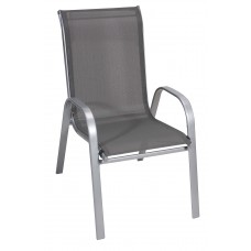 Καρέκλα Μεταλλική Textline Γκρι Σκελετός Με Σκούρο Γκρι Πανί EPAM CH-ZS6420-GR