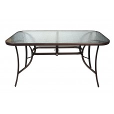 Τραπέζι Μεταλλικό Ορθογώνιο Καφέ Σκελετό 150χ90 EPAM TAB-15090BR