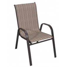 Καρέκλα Μεταλλική Textline Καφέ Σκελετός Με Καφέ Mix Πανί EPAM CH-ZS6420BR-MBR