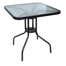 Τραπέζι Μεταλλικό Τετράγωνο Μαύρο Σκελετό 70x70εκ EPAM TAB-70X70BL