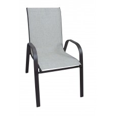 Καρέκλα Μεταλλική Textline Με Καφέ Σκελετό Και Μπεζ Mix Πανί EPAM CH-ZS6420BR-BEZ 54x70x93υψ