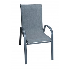 Καρέκλα Μεταλλική Textline Με Γκρι Σκελετό Και Mix Γκρι Πανί EPAM CH-ZS6420-SL 54x70x93υψ