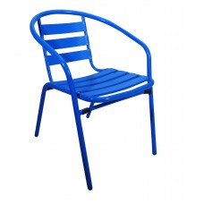 Καρέκλα Αλουμίνιο-Μέταλλο Σε Μπλε Χρώμα EPAM CH-017BL 54x57x73υψ