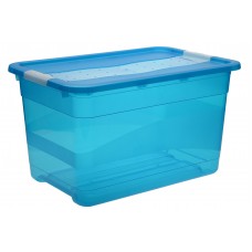 Κουτί Αποθήκευσης Keeeper Cornelia Μπλε 52lt Με Καπάκι 59,5 x 39,5 x 34υψ 2504602
