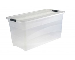 Κουτί Αποθήκευσης Keeeper Cornelia Διάφανο 83lt Με Καπάκι 79,5 x 39,5 x 40υψ 2504700