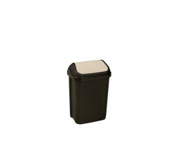 Κάδος Απορριμάτων Με Καπάκι Keeeper Swantje Γραφίτης 10l 25x19x38, 5υψ 2507001