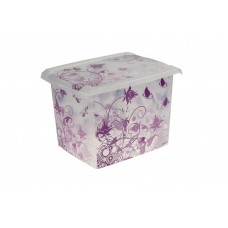Κουτί Αποθήκευσης Με Καπάκι Keeeper 20,5lt 2505301 Purple Romance 39x29x27υψ 