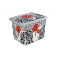 Κουτί Αποθήκευσης Με Καπάκι Keeeper 20,5lt 2505302 Poppy Style 39x29x27υψ 