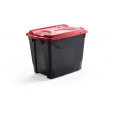 Κουτί Αποθήκευσης Πλαστικό Μαύρο Brico L 55Lt Mazzei Mondex 57,5x39x44υψ 2609100