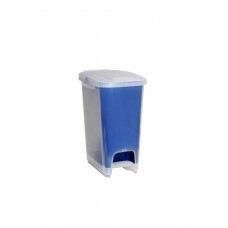 Κάδος Απορριμάτων Πλαστικός Eco Διάφανο-Μπλε 16Lt 33x24x42υψ 2600203