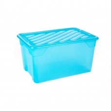 Κουτί Αποθήκευσης Πλαστικό Θαλασσί Nak Box 67lt Homeplast 60x40x31υψ Α00299