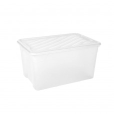 Κουτί Αποθήκευσης Πλαστικό Διαφανές Nak Box 67lt Homeplast 60x40x31υψ Α00299