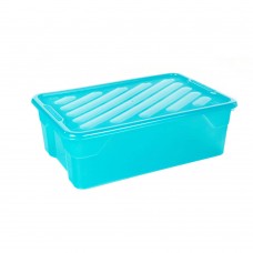 Κουτί Αποθήκευσης Πλαστικό Θαλασσί Nak Box 43lt Homeplast 60x40x19υψ Α00298