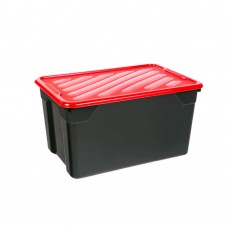 Κουτί Αποθήκευσης Πλαστικό Μαύρο Nak Box 67lt Homeplast 60x40x31υψ Α00411