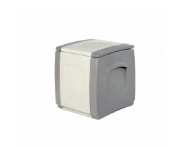 Μπαούλο Πλαστικό Γκρι - Ανθρακί 100lt Compact Homeplast 54x50x57υψ Α00530