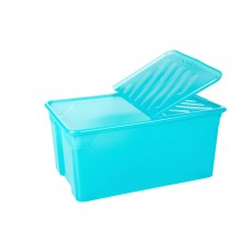 Κουτί Αποθήκευσης Πλαστικό Θαλασσί Nak Box 92lt Homeplast 70x46x34υψ Α00562