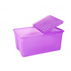 Κουτί Αποθήκευσης Πλαστικό Μωβ Nak Box 92lt Homeplast 70x46x34υψ Α00562