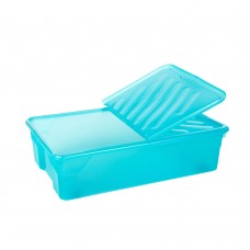 Κουτί Αποθήκευσης Πλαστικό Θαλασσί Nak Box 55lt Homeplast 70x46x20υψ Α00561