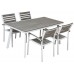 Τραπέζι Αλουμινίου Λευκό Γκρι Polywood Vicenza 150x82εκ ΑG02356-11 - Avant Garde