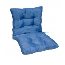 Μαξιλάρι Μπαμπού Πλάτη-Κάθισμα Μονόχρωμο Μπλε 50x100x10εκ Πλάτη 50εκ  ΚΖ7088-C60
