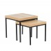 Τραπέζι Σαλονιού Τετράγωνο Φυσικό Χρώμα Brooklyn Liberta 45x45x42υψ 04-0323