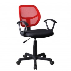Καρέκλα Γραφείου Μαύρο-Κόκκινο Stripes Liberta 55x53x80/92υψ 25-0231