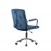 Καρέκλα Γραφείου - Πολυθρόνα Water Blue Βελούδο Glam Liberta 52x64x93/103υψ 25-0477
