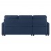 Καναπές - Κρεβάτι Γωνία Tucan Μπλε 213x148x93υψ Liberta 01-2092