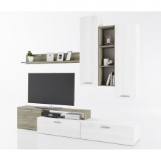 Σύνθετο Balance Sonoma Σκούρο - Λευκό Οak 240x44x190υψ Liberta 05-0386