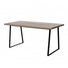 Τραπέζι Ορθογώνιο Sonoma - Μαύρο Ale Liberta 160x80x76υψ 02-0364