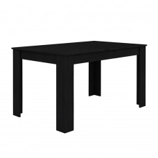 Τραπέζι Ορθογώνιο Μαύρο Oak Alpi Liberta 137x85x76υψ 02-0369