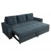 Καναπές Κρεβάτι Τριθέσιος Dusty Πετρόλ Tres Liberta 215x83x83υψ 01-2192