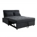 Καναπές - Κρεβάτι Διθέσιος Γκρι Σκούρο Xenia Liberta 120x113x87,5υψ 01-2196