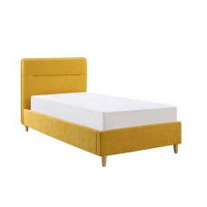 Κρεβάτι Επενδεδυμένο Μονό Για Στρώμα 90x200εκ Κίτρινο Siesta Liberta 213x104x103υψ 09-1130