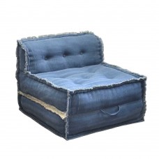 Πολυθρόνα - Κρεβάτι Αναδιπλούμενο Break Μπλε Liberta 80x80x68υψ 01-2307