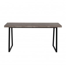 Τραπέζι Ορθογώνιο Cement - Μαύρο Ale Liberta 160x80x76υψ 02-0389