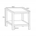 Τραπέζι Βοηθητικό Crudo Sonoma Decape Liberta 50x50x50υψ 04-0424