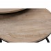 Τραπέζι Σαλονιού Σετ/2 Sonoma - Decape Μαύρο Mino Liberta D74-59xΗ47-38,5cm 04-0352